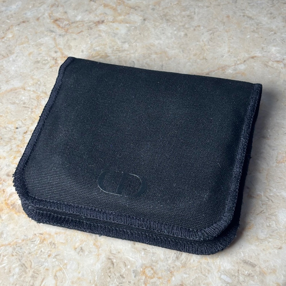 Dior‎ Reusable Makeup Remover Pads Set Storage Pouch Black White - Picture 8 of 10